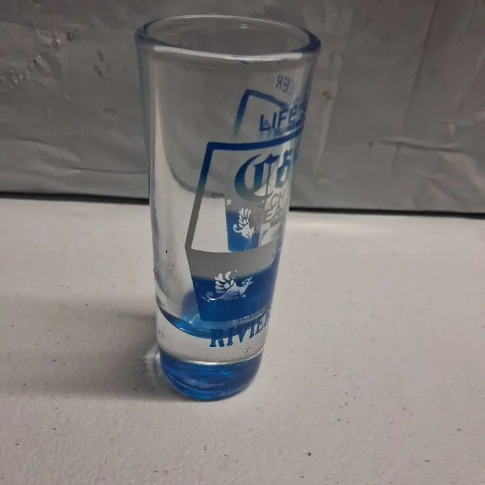 Corona Beach Club Life's A Beer Cancun Mexico Shot Glass